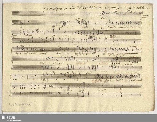 [24.] Lamentazione seconda del Venerdì santo composta per la Figlia Modesta