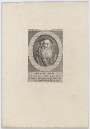 Bildnis des Henri Bullinger