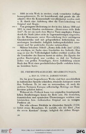 III. Fremdsprachliche Bearbeitungen