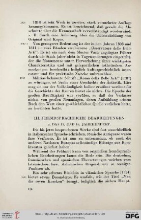 III. Fremdsprachliche Bearbeitungen