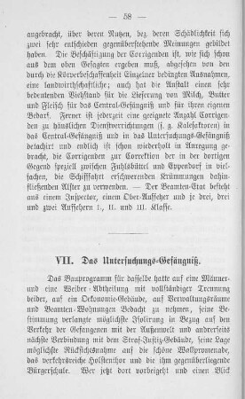VII. Das Untersuchungs-Gefängniß.