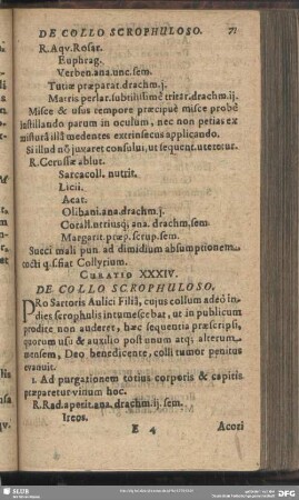 Curatio XXXIV. De Collo Scrophuloso