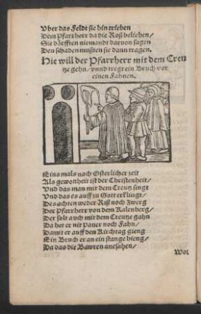 Hie will der Pfarrherr mit dem Creutze gehn ...