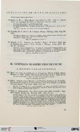 II. Goethes äußere Erscheinung (Nr. 17-77)