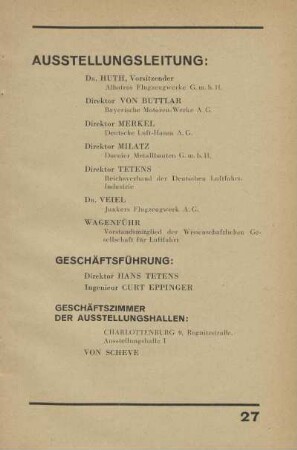 Ausstellungsleitung