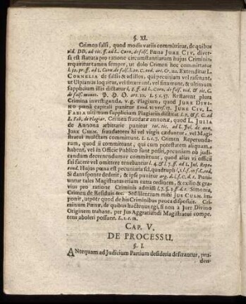 Cap. V. De Processu.