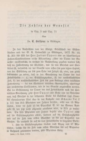 657-682 Die Zahlen der Genesis in Cap. 5 und Cap. 11
