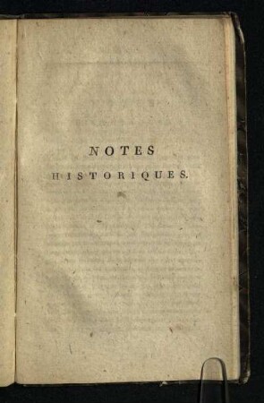 Notes Historiques