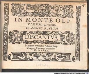 IN MONTE OLIVARVM. 4. vocum