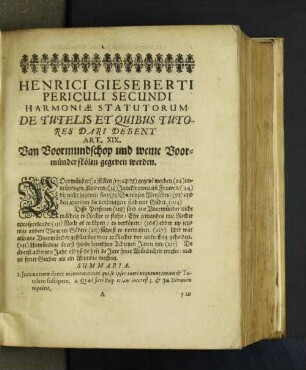 De Tutelis Et Quibus Tutores Dari Debent Art. XIX.