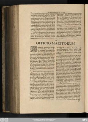 De Officio Maritorum.