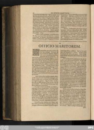 De Officio Maritorum.