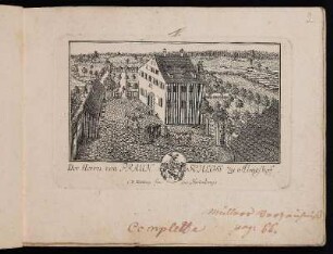 Der Herrn von Praun Schloss zu Almeshof. - Ehemaliger Herrensitz Praunscher Sitz, Nürnberg-Almoshof