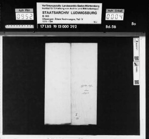 Lohnrechnungen über die Löhne der Ehehalten und Taglöhner zum Feldbau des Stifts Ellwangen