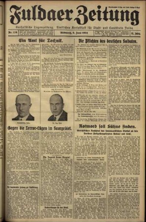Ausgabe vom Mittwoch, den 06. Juni 1934.