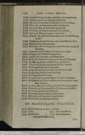 De Magistratu Politico