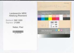 Entnazifizierung Paul Naber, geb. 09.07.1905 ()