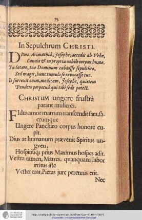 In Sepulchrum Christi