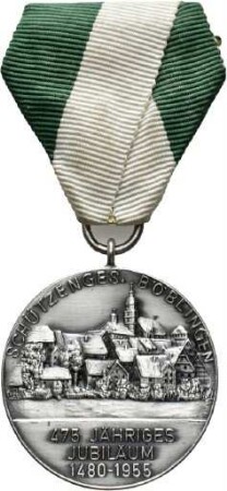 Medaille der Schützengesellschaft Böblingen zum 475-jährigen Jubiläum 1955
