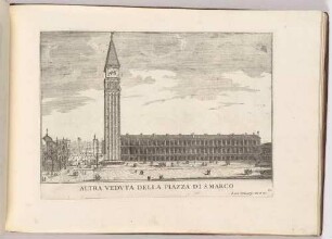Altra veduta della Piazza di San Marco (Die Piazza San Marco in Venedig, Bl. 50 der Folge "Le Fabriche, e Vedute di Venetia")