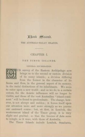 Book second. The Australo-Malay islands