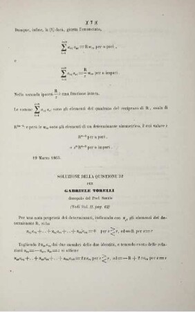 Soluzione della quistione 32 (Vedi Vol. II. pag. 62).