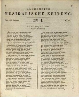 Allgemeine musikalische Zeitung. 27, 27. 1825