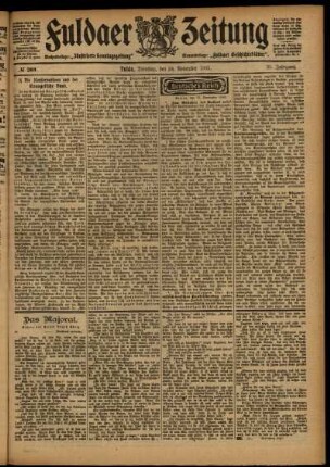 Ausgabe vom Dienstag, den 24. November 1903.