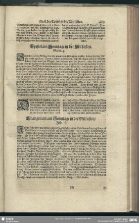 Evangelium am Sonntage in der Mitfasten, Joh. 6