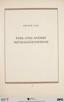 Erster Tag (Nr. 1-196)