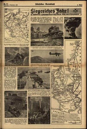 Zweite Ausgabe vom Mittwoch, den 04. September 1940.