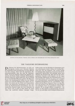 Die tägliche Entspannung
