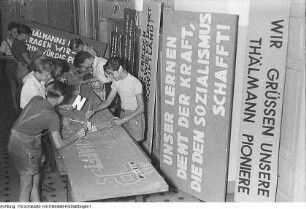 Dresden. Pionierorganisation "Ernst Thälmann". II. Pioniertreffen, Vorbereitung, 1955
