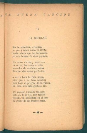 II - La escolar