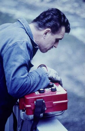 Mobiles Brückenbesichtigungs-gerät des Landes BW, Hilgers K 3-9078, BJ: 1972