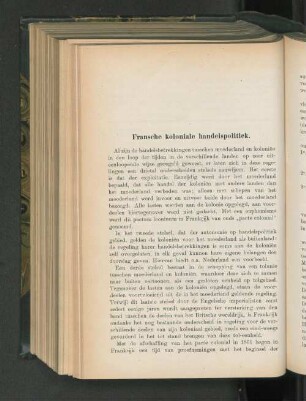 Fransche koloniale handelspolitiek.