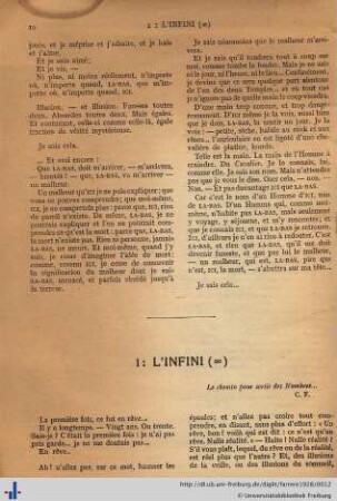 1: L’infini (∞).