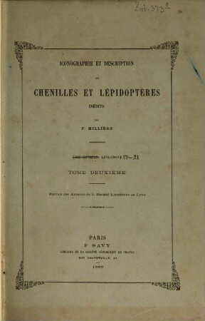 Iconographie et description de chenilles et lépidoptères inédits. 2[,2]
