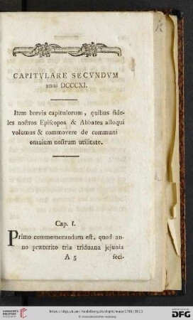 Capitulare secundum anni DCCCXI