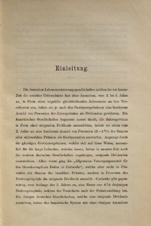 Die Gewinnssysteme mit steigenden Dividenden bei der Lebensversicherung : Anleitung zur Berechnung der Gewinnsrenten und Gewinnsreserven