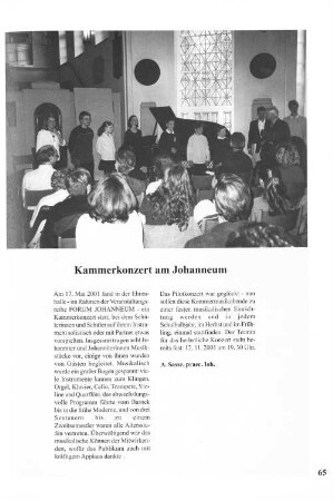 Kammerkonzert am Johanneum