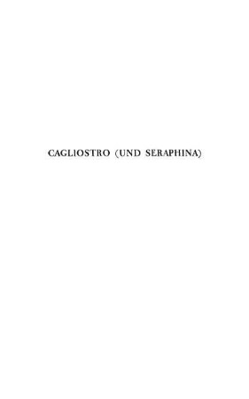 Cagliostro (Und Seraphina)