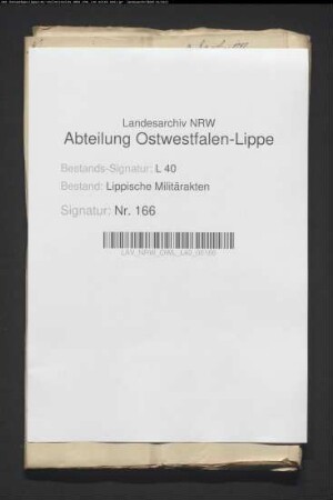 Kostenrechnung für das lipp. Kreiskontingent für Juli 1797