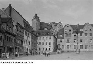 Blick auf das Schloss vom Marktplatz aus