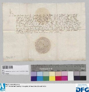 Barbara Markgräfin von Mantua quittiert der Stadt Nürnberg über 1000 fl. von ihrem Vater Johann Markgraf von Brandenburg ererbtes Leibgeding.