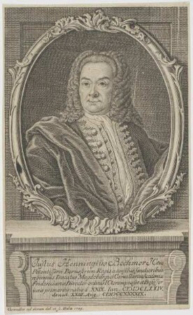 Bildnis des Justus Henningius Boehmer