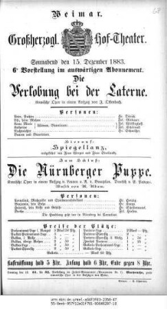 Die Verlobung bei der Laterne