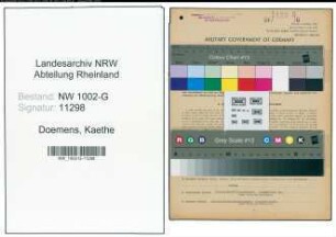 Entnazifizierung Kaethe Doemens, geb. 24.12.1896 (Gastwirtin)