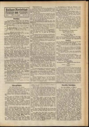 Dritte Ausgabe vom Samstag, den 18. März 1916.