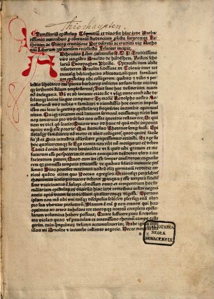 Familiarium epistolarum compendium : mit Widmungsbrief des Autors an Arnold von Hildesheim
